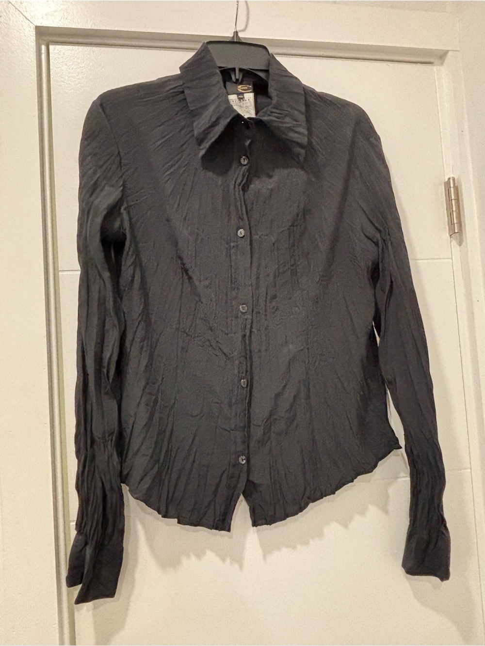 Just Cavalli women’s Black crinkle Shirt